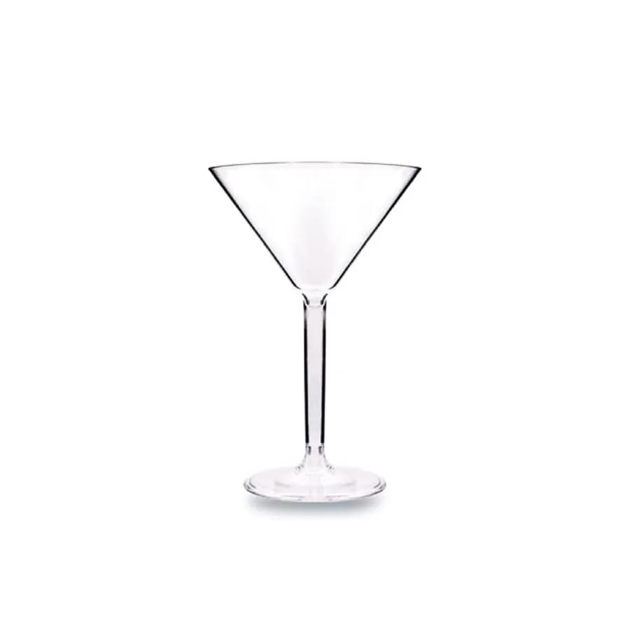 Verre À Martini Premium, Polycarbonate Transparent, 200 Ml